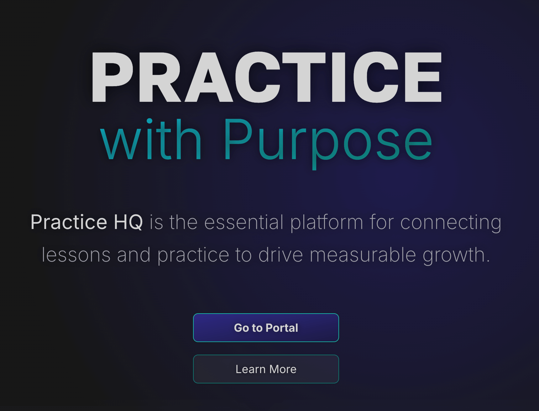 Screenshot of Practice HQ